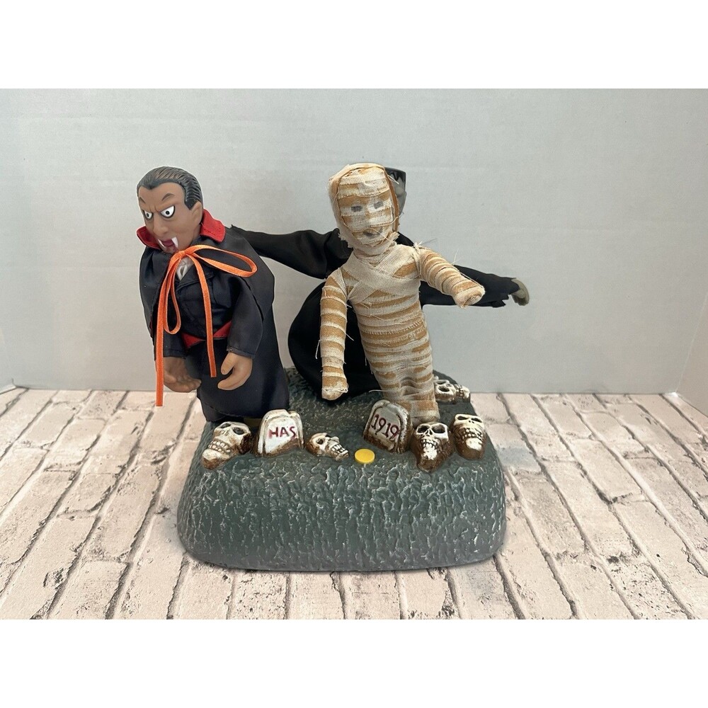 Original 1997 Gemmy Monster Mash Trio Animated Halloween Prop Decoration Works - Picture 4 of 10